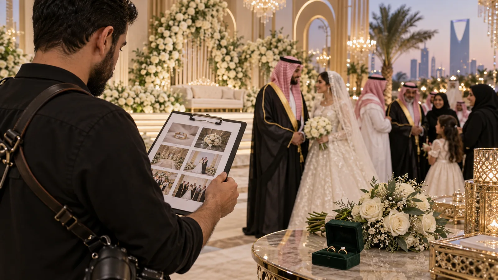 قائمة لقطات تصوير عرس لا يجب أن تفوّتها في حفل الزفاف