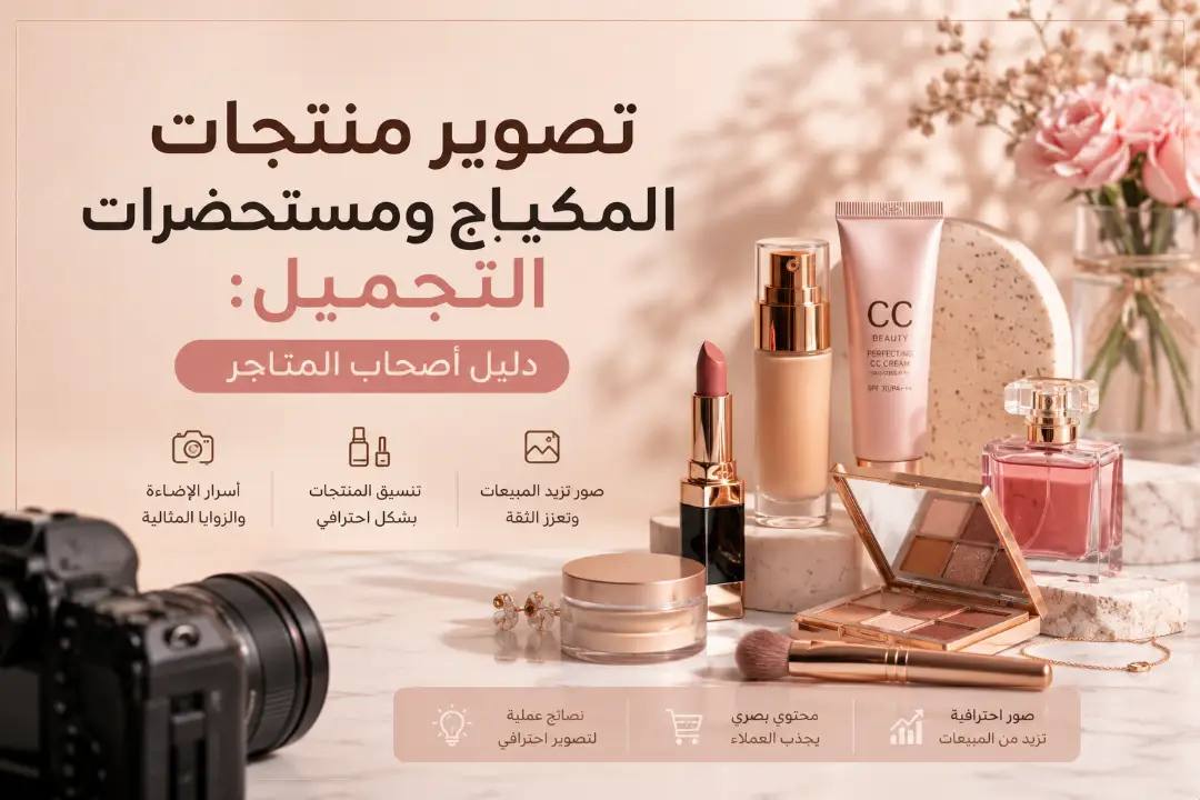تصوير منتجات المكياج ومستحضرات التجميل: دليل أصحاب المتاجر