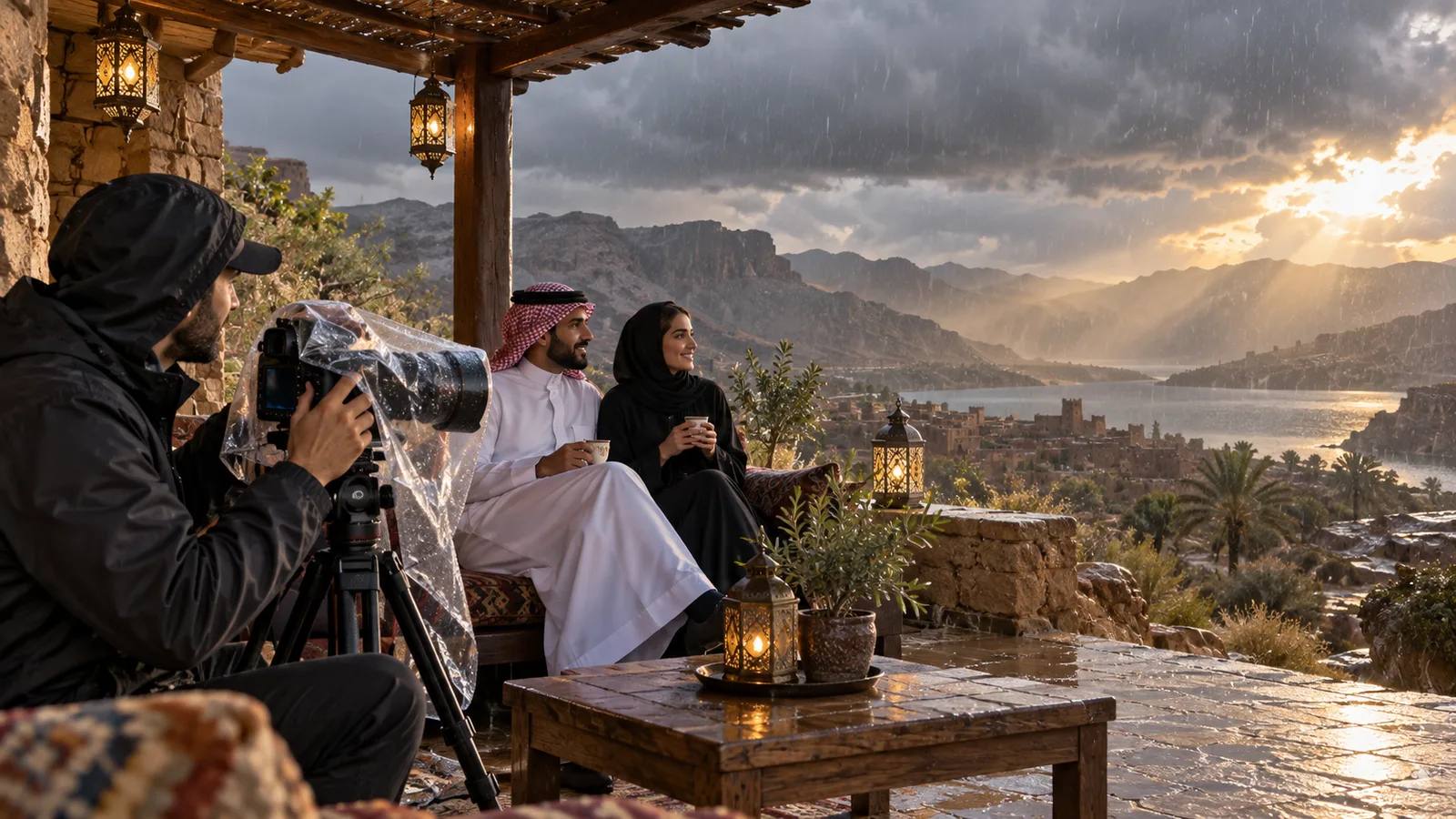 كيف تتعامل مع سوء الأحوال الجوية يوم التصوير الخارجي؟