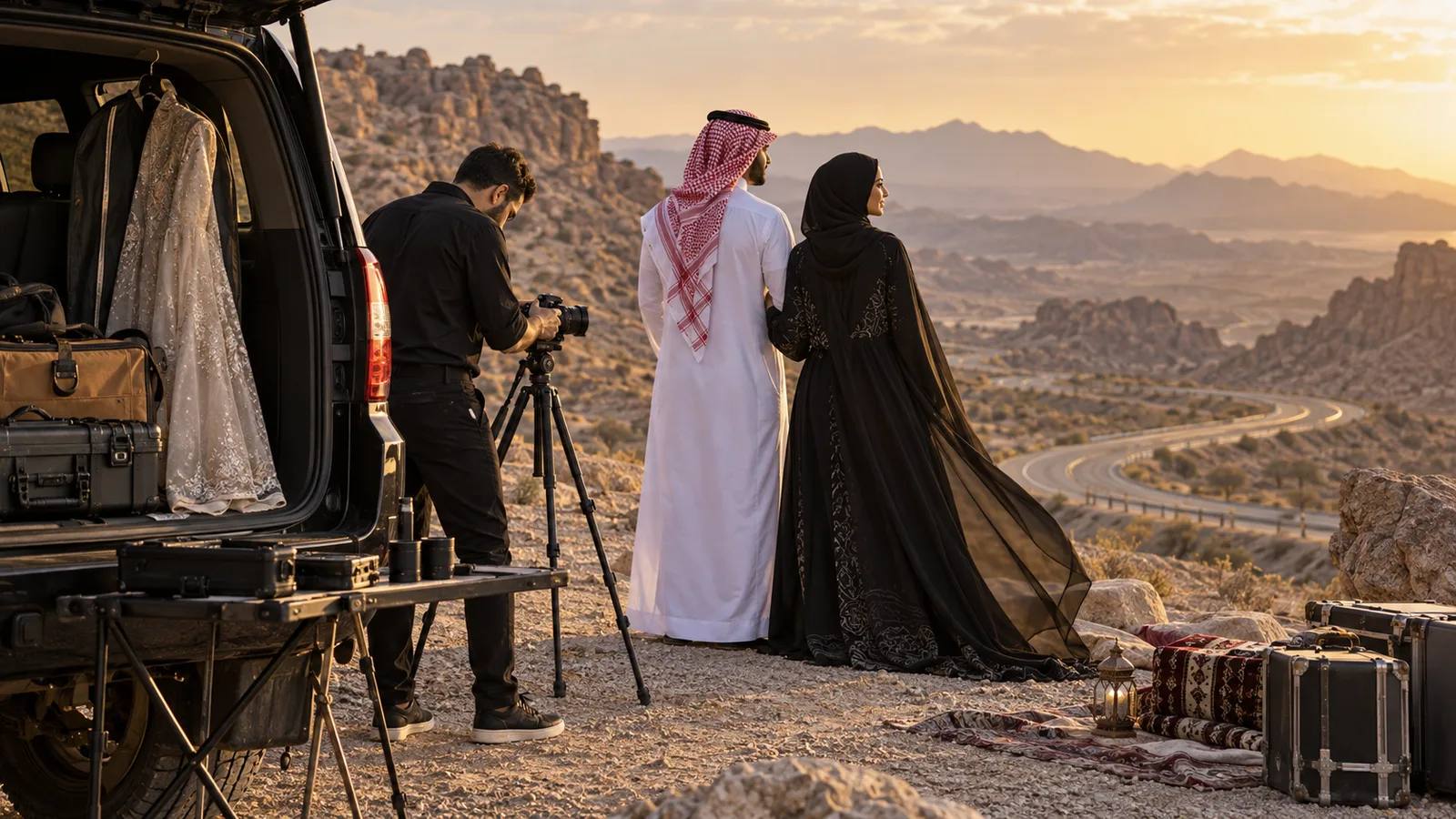 جلسة تصوير ما قبل الزفاف خارج المدينة: ما يجب ترتيبه مسبقًا